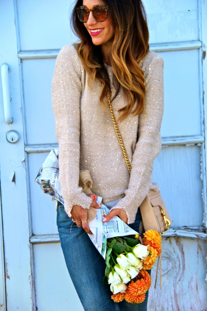 gold sweater shabbyapple