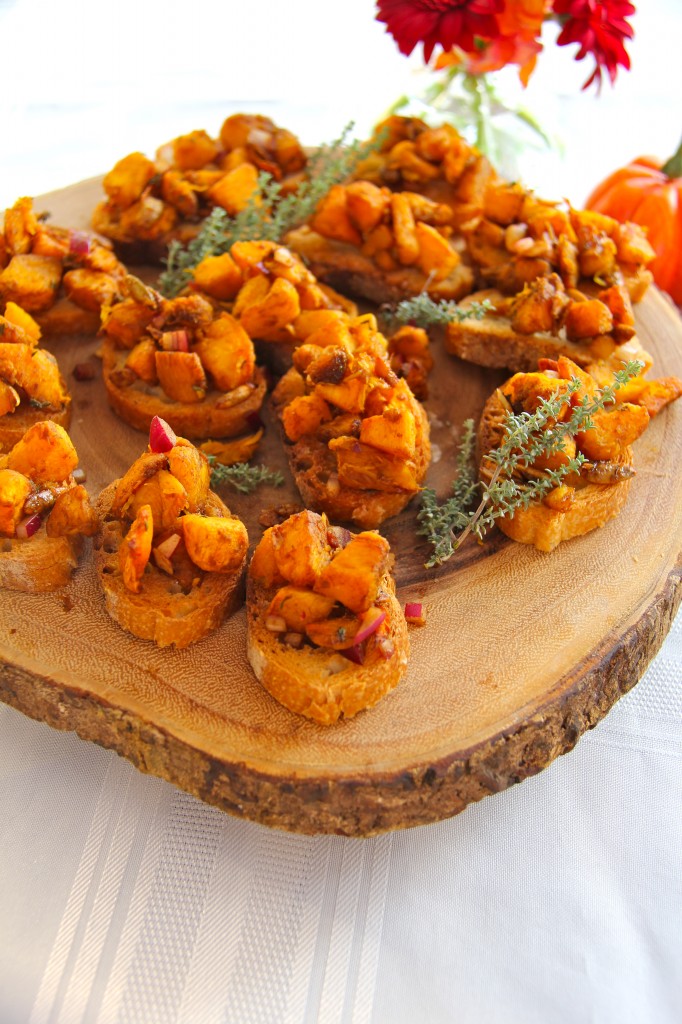 pumpkin brushetta