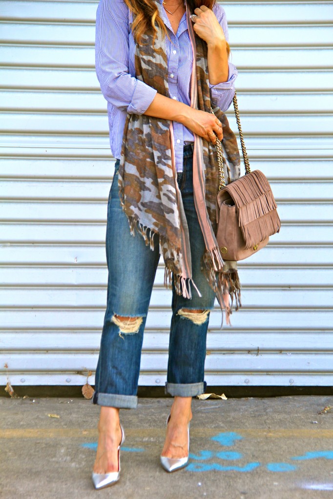 tory burch fringe bag, boyfriend jeans