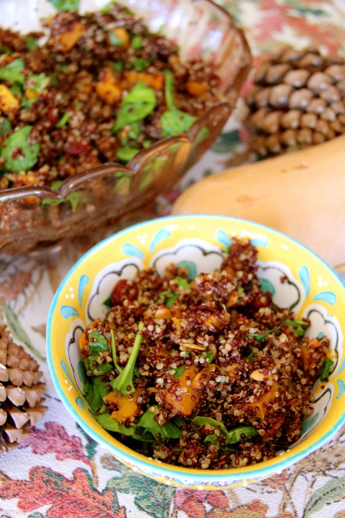 Quina and butternut squash salad 