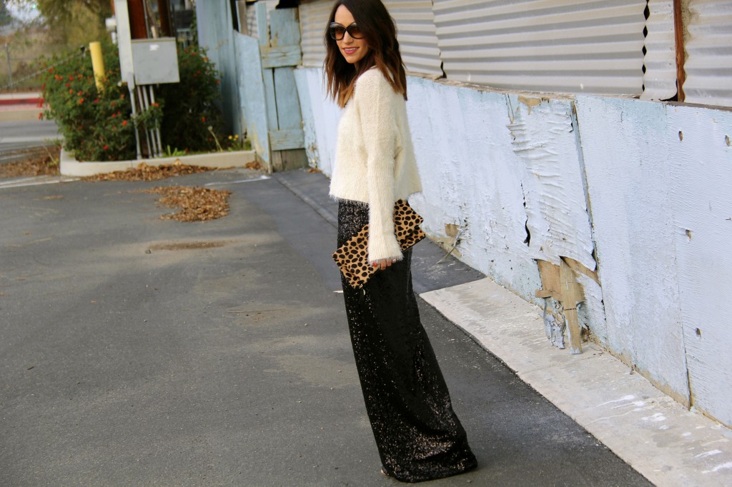 sequin skirt, New Year's Eve attire 