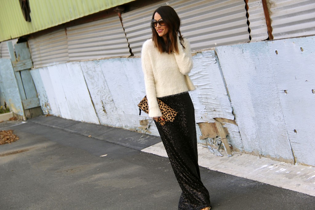 sequin skirt, New Year's Eve