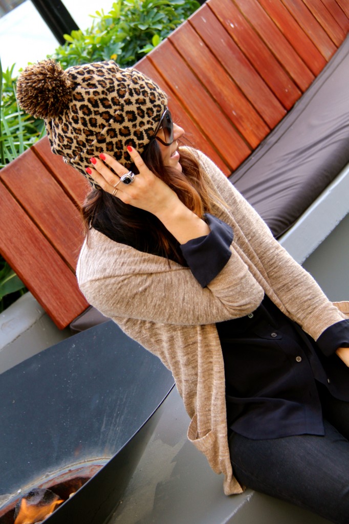 leopard beanie 