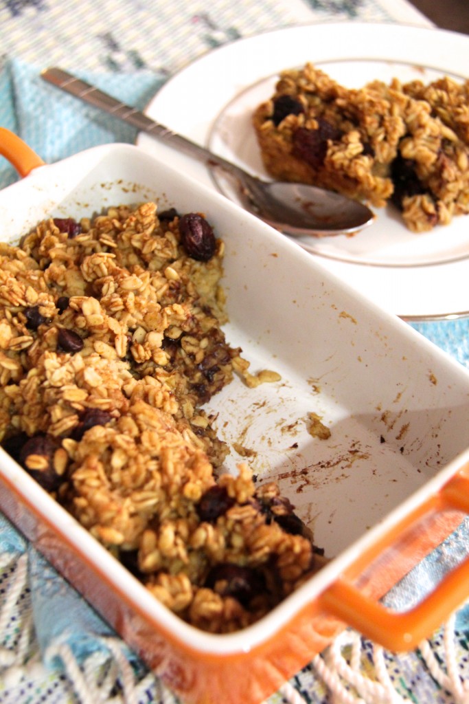 pumpkin breakfast oatmeal bake 