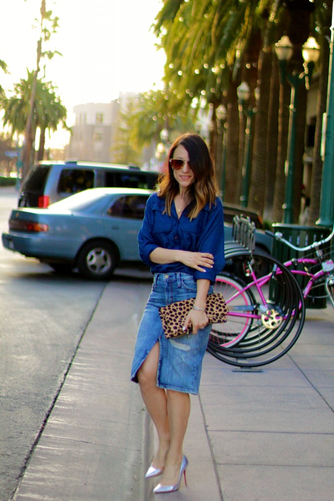 denim skirt, denim on denim, itsy bitsy indulgences 