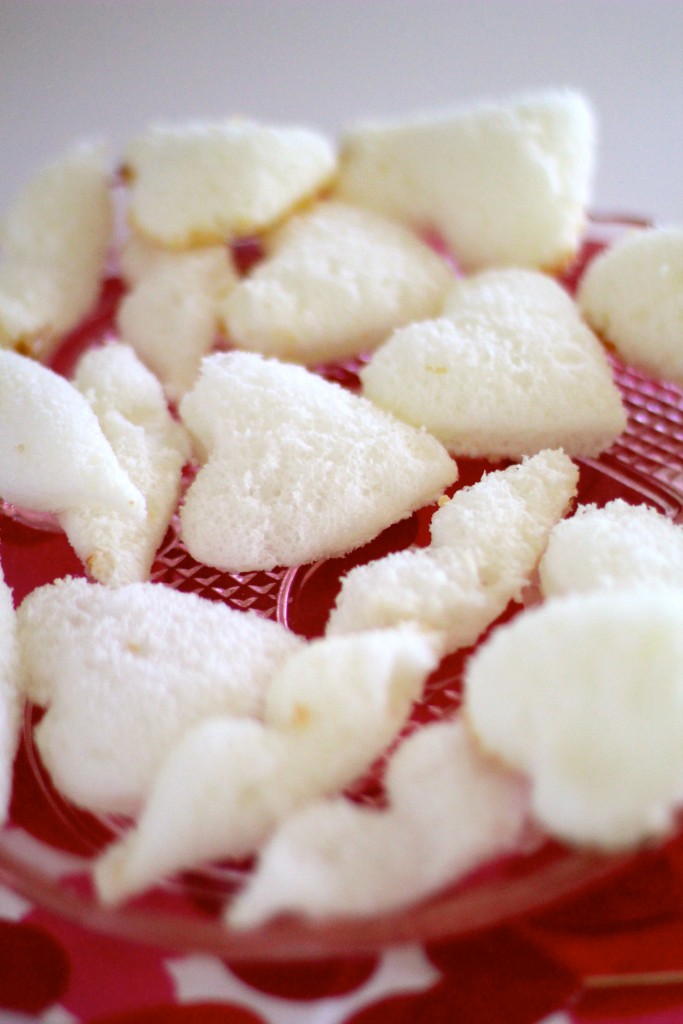 angel food cake hearts