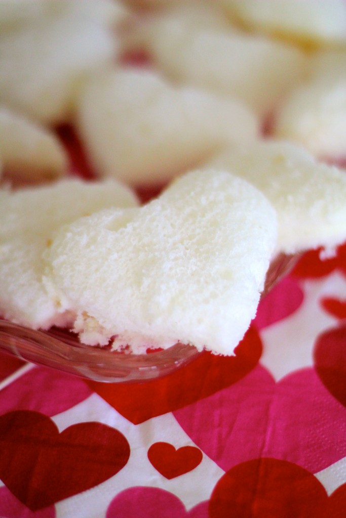 angel food cake hearts