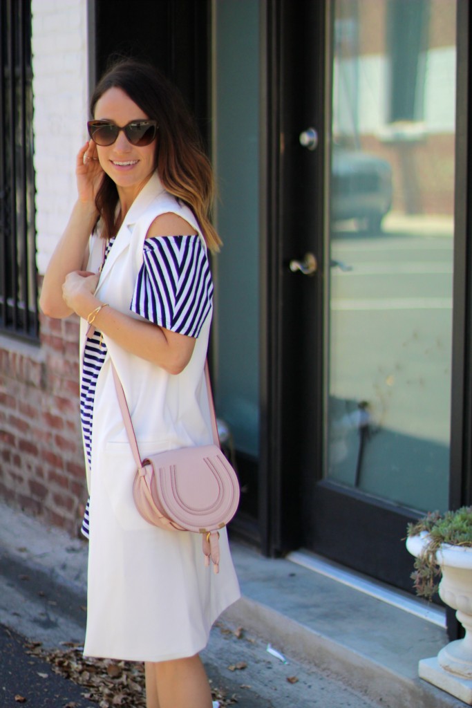 white vest, spring looks, itsy bitsy indulgences 