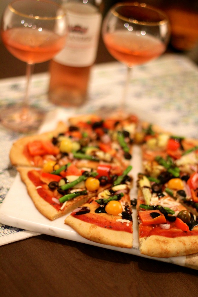 date night pizza night, gluten free, vegan pizza 