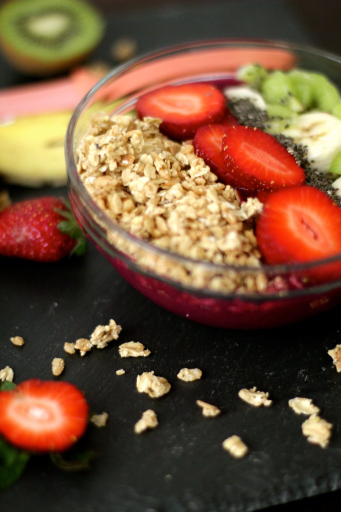 pitaya bowl, healthy living, gluten free bowl 