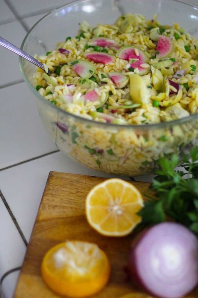 orzo salad, gluten free cooking, healthy eating