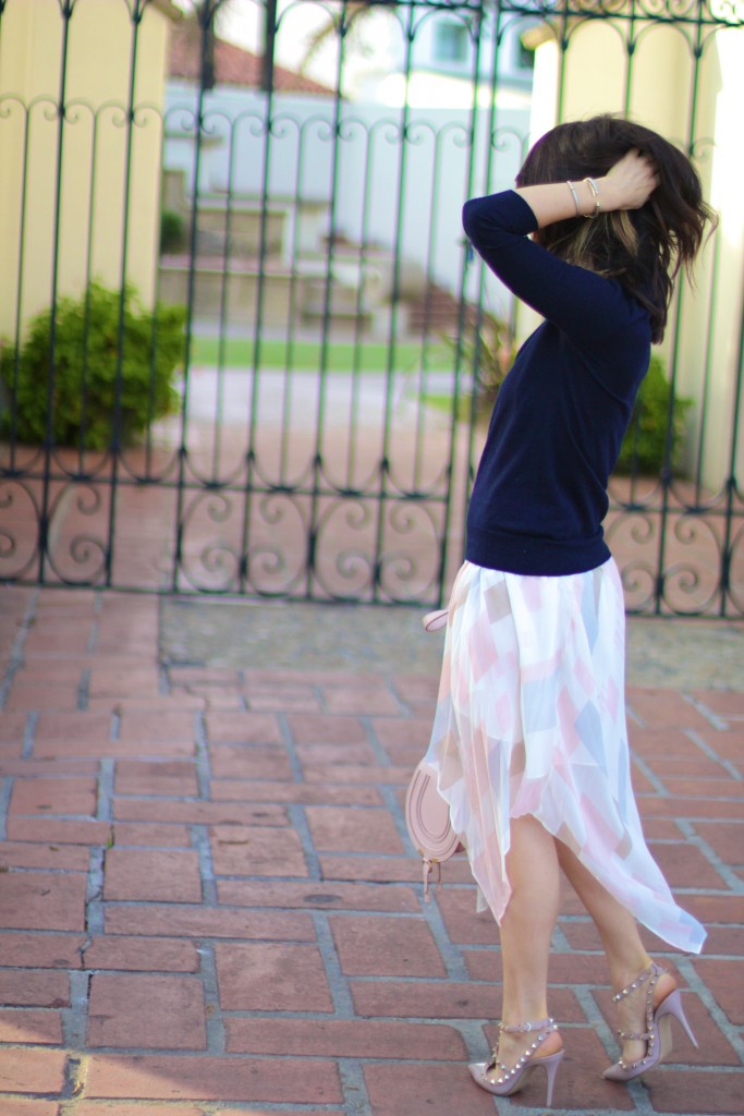 joie watercolor skirt, spring style 