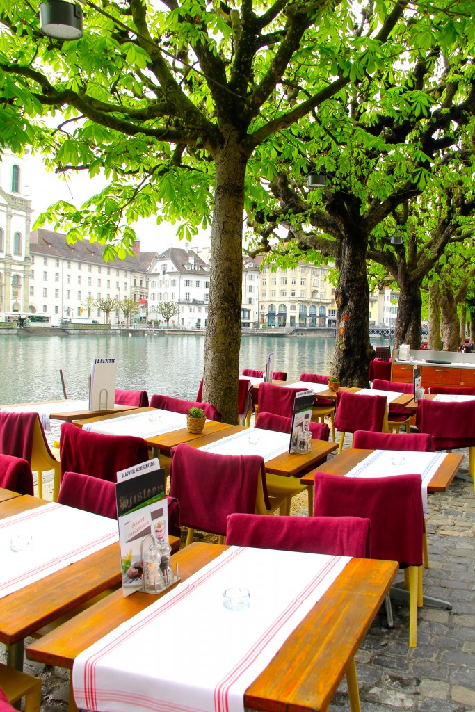 lake side cafe lucerne switzerland // itsy bitsy indulgences 