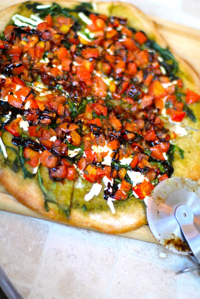 Bruschetta pizza, itsy bisty indulgences 