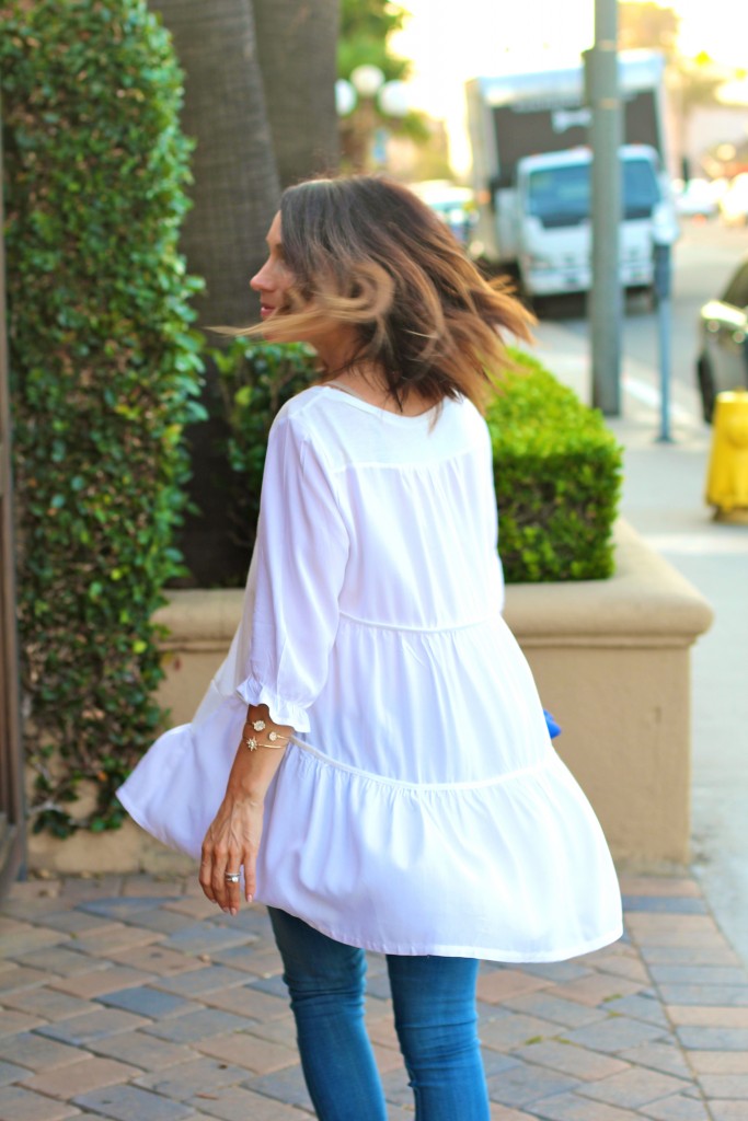 white summer blouse, itsy bitsy indulgences