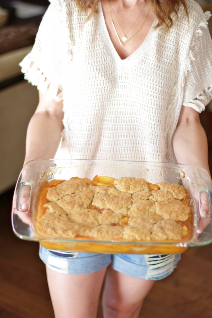 peach cobbler, itsy bitsy indulgences 