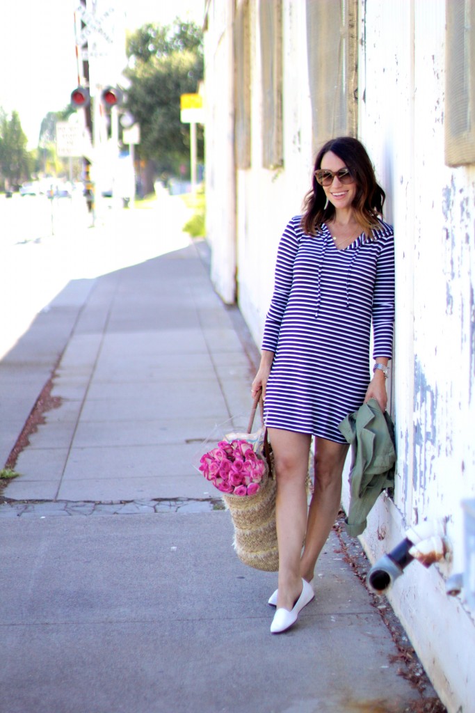 striped summer dress, itsy bitsy indulgences 