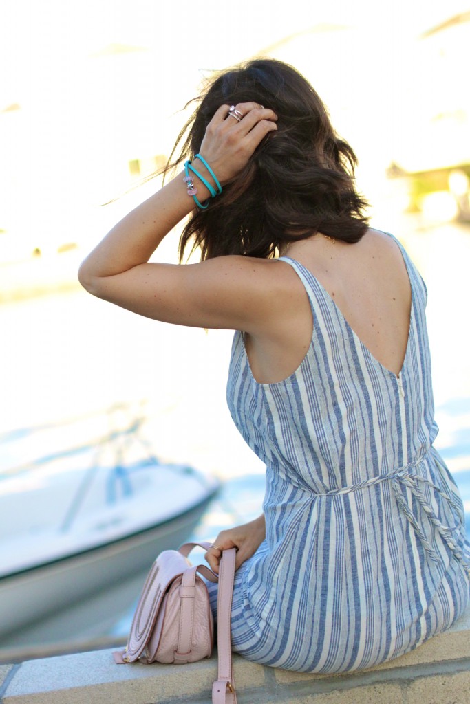 summer stripped dress, itsy bitsy indulgences 