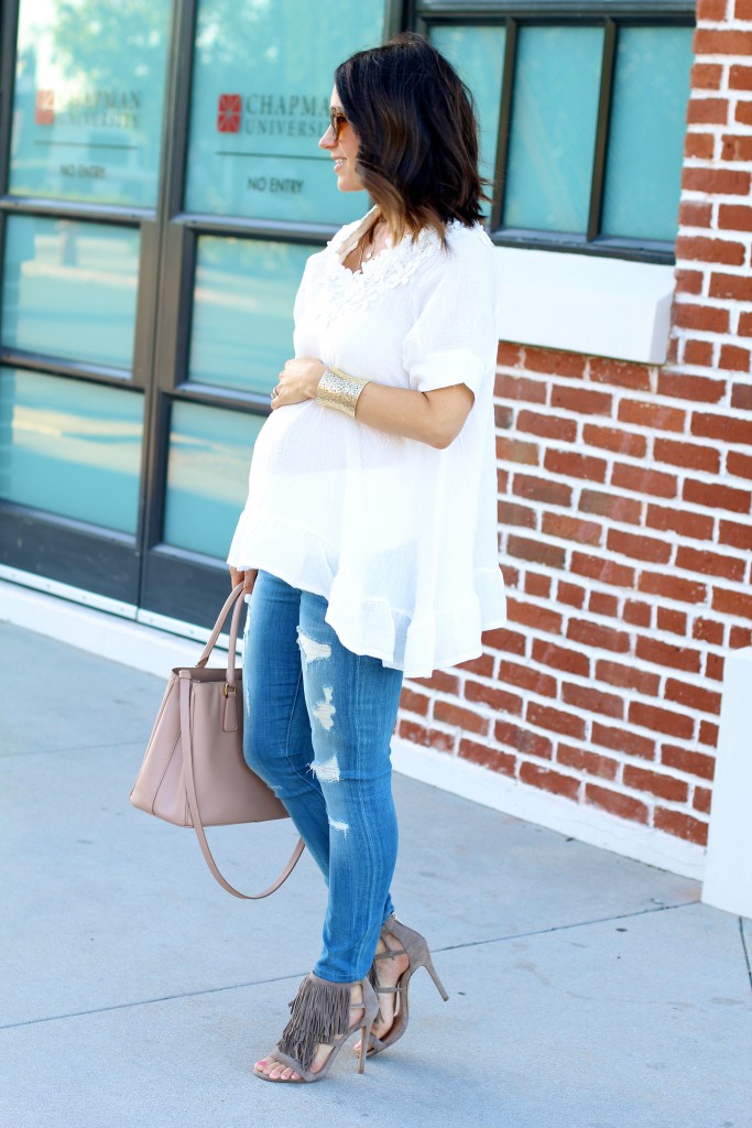 jeans and a white blouse, itsy bitsy indulgences 