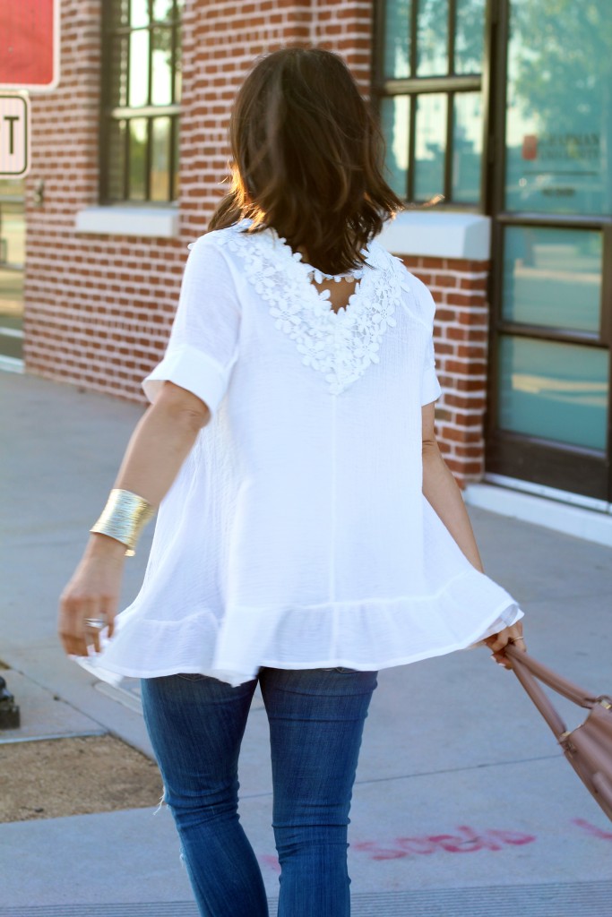 white blouse, itsy bitsy indulgences 