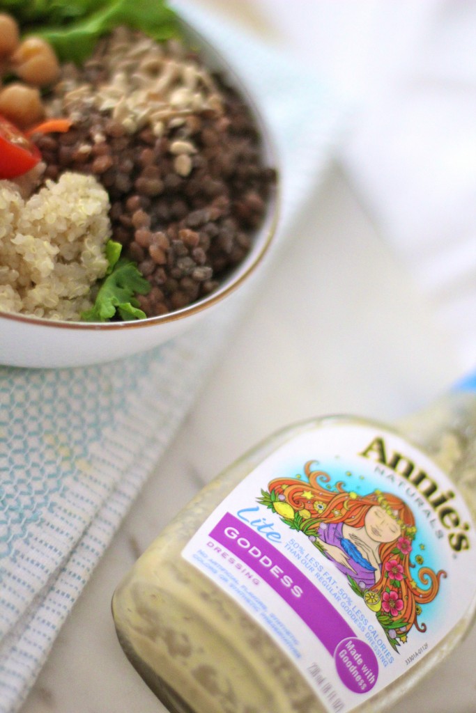 Annie's goddess dressing, itsy bitsy indulgences 