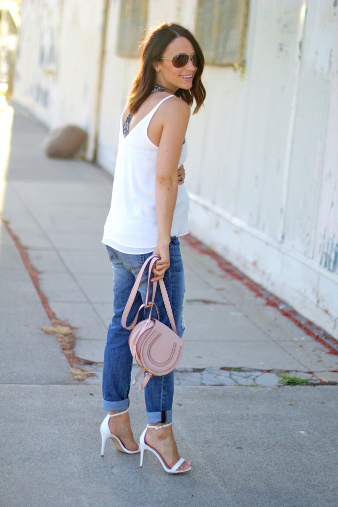 bralette and white blouse, itsy bitsy indulgences 