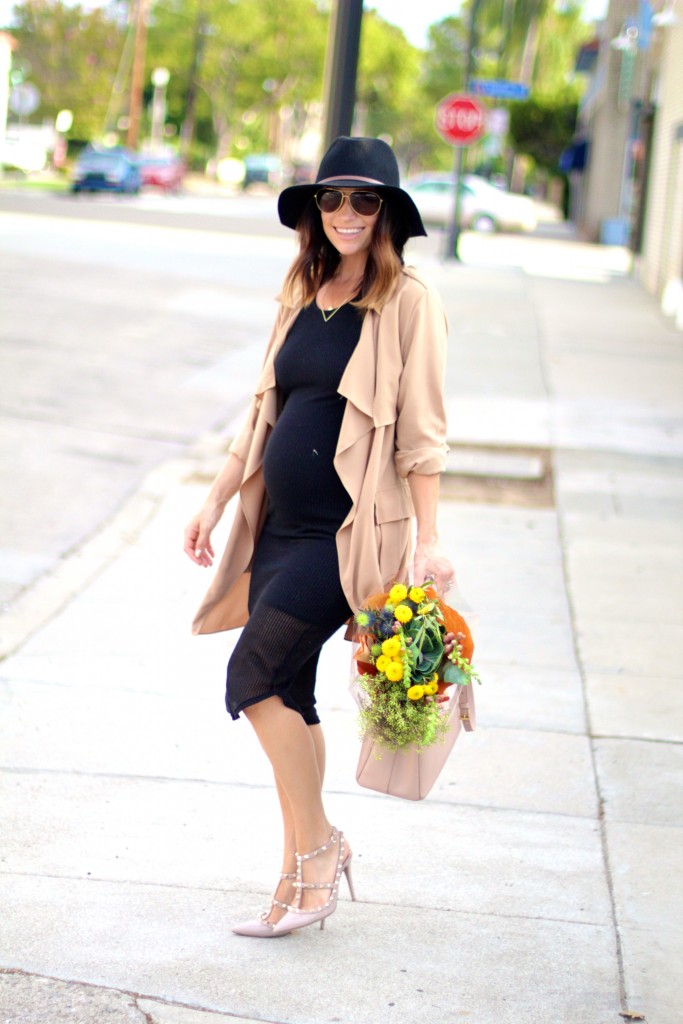 lbd with trench coat, itsy bitsy indulgences 