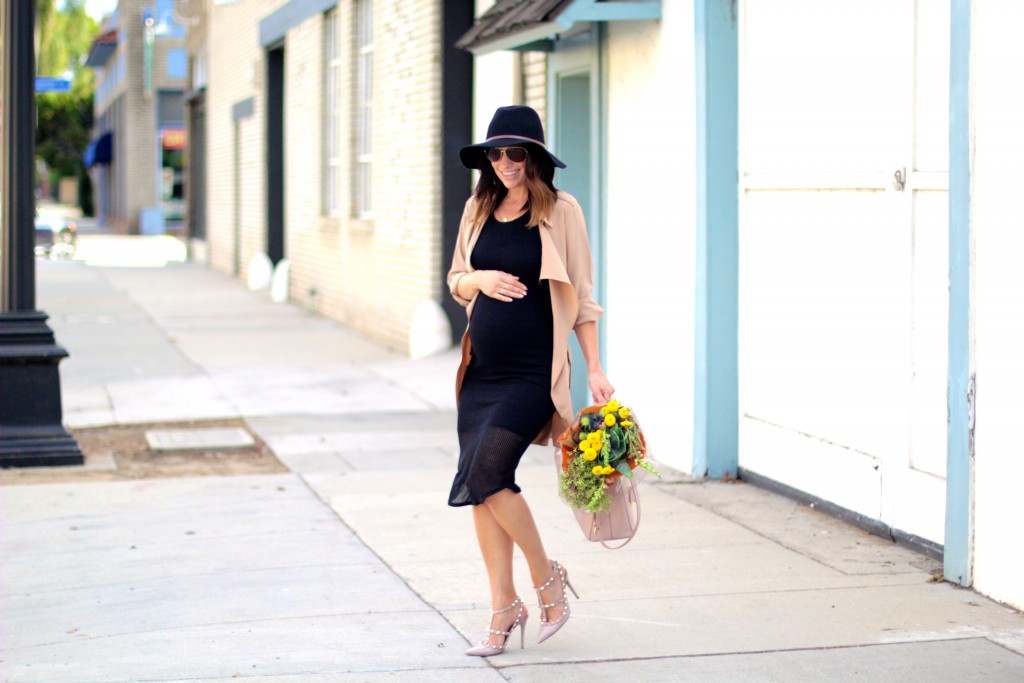 little black dress, baby bump style, itsy bitsy indulgences 