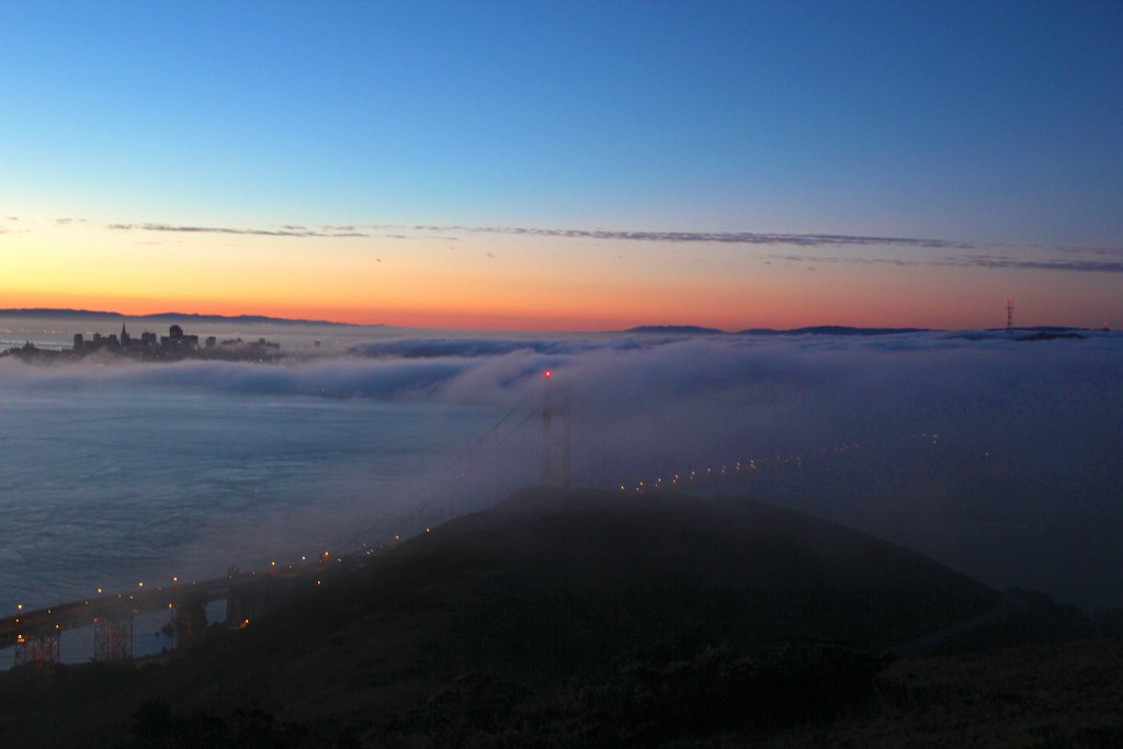 sunrise hike to golden gate bridge, itsy bitsy indulgences 