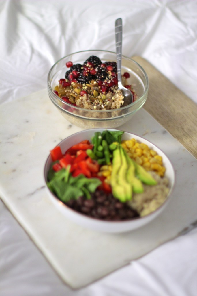 breakfast and lunch superfood bowls, itsy bitsy indulgences 