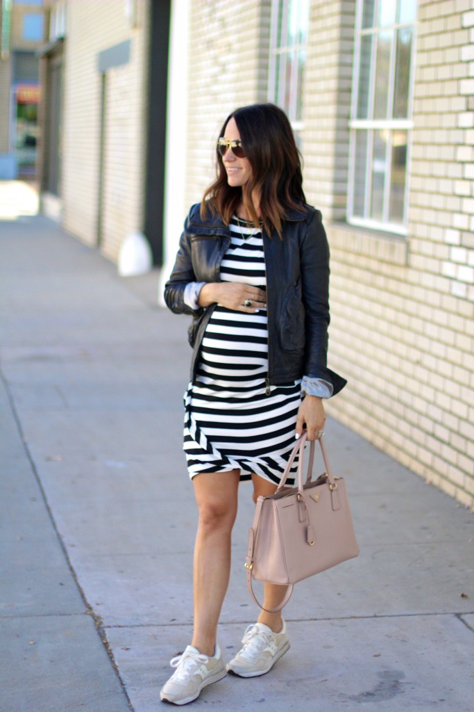 black and white bodycon dress, baby bump style, itsy bitsy indulgences 