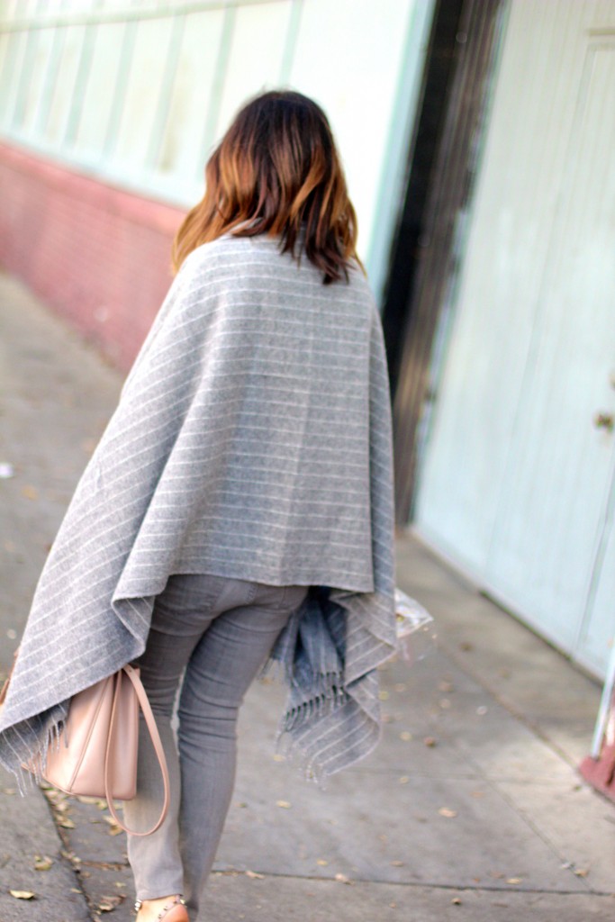 grey on grey cape, itsy bitsy indulgences 