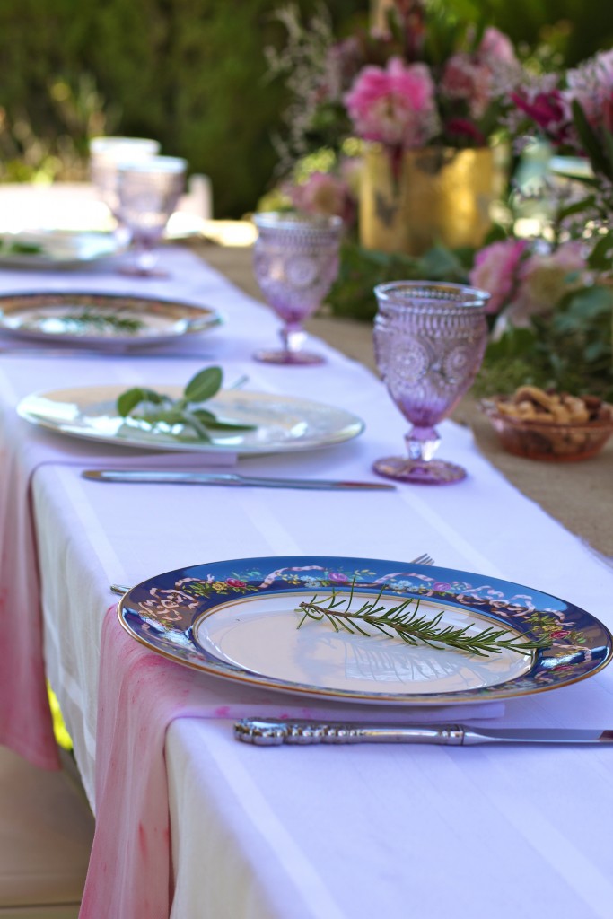 ombre pink napkins, backyard baby shower, itsy bitsy indulgences 