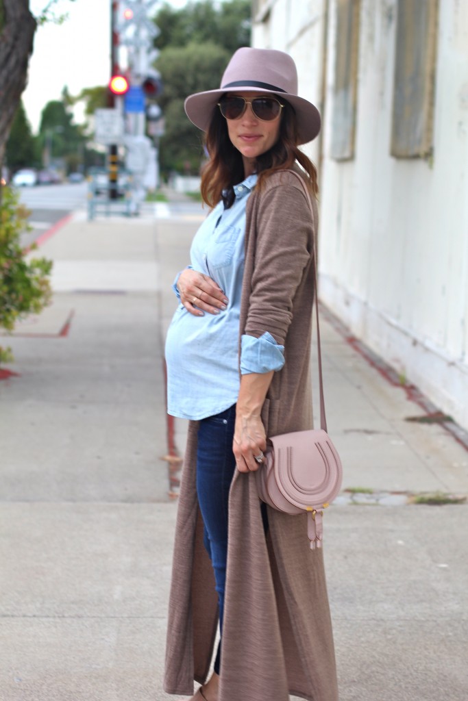 long cardigan, baby bump style, itsy bitsy indulgences 