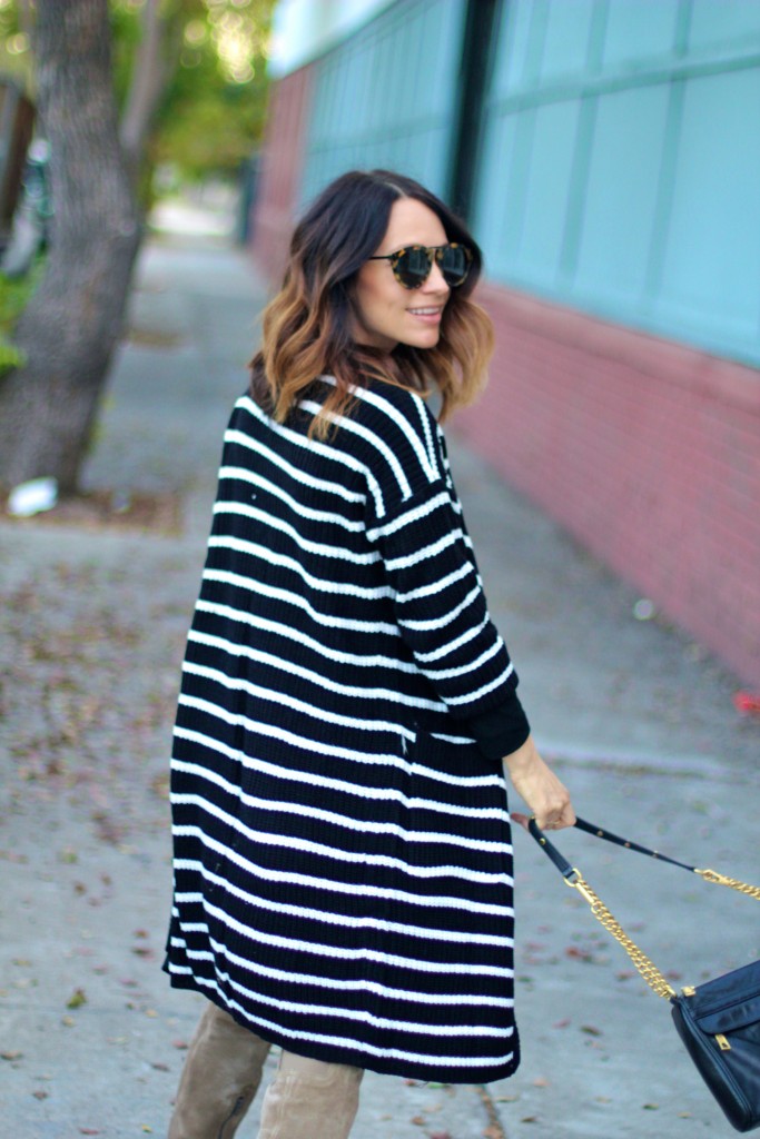 black and white long cardigan, itsy bitsy indulgences 