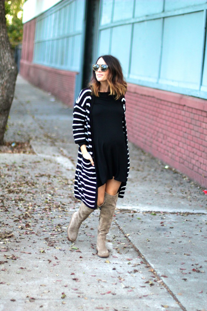 over the knee boots, lbd, itsy bitsy indulgences 