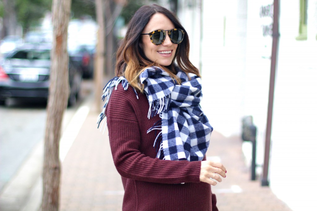 plaid blanket scarf, itsy bitsy indulgences 