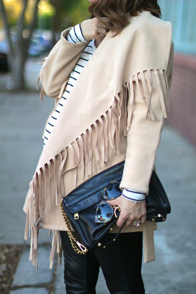 fringe coat, baby bump, itsy bitsy indulgences 