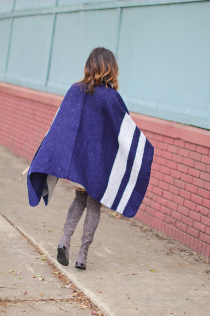 navy cape, itsy bitsy indulgences 