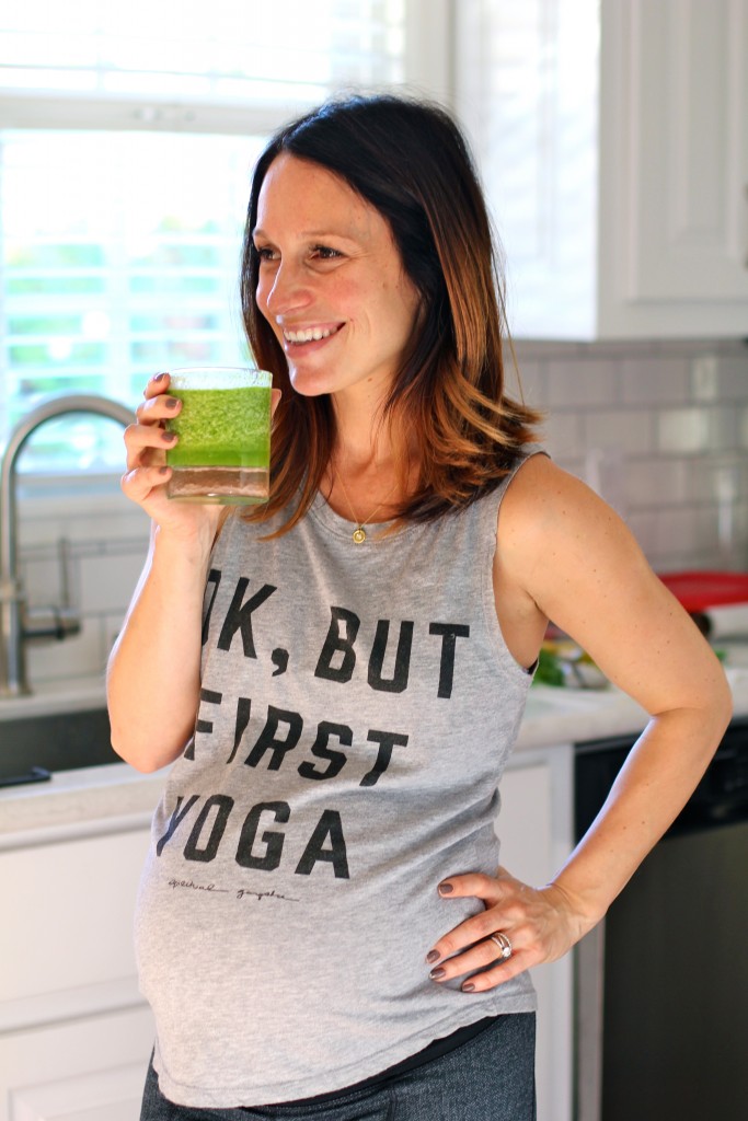 spiritual gangster tank, fit pregnancy, detox smoothie, itsy bitsy indulgences 