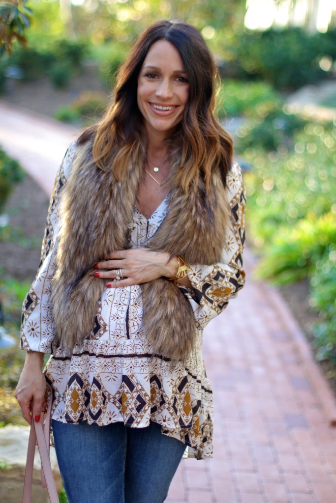 faux fur stole, itsy bitsy indulgences 