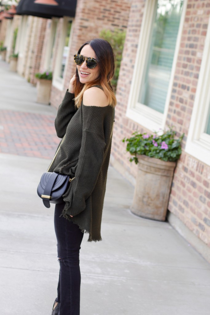 open shoulder sweater, itsy bitsy indulgences