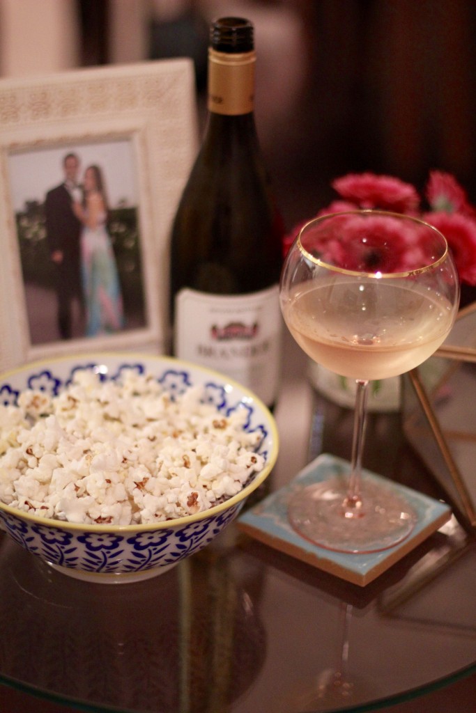 wine and popcorn, itsy bitsy indulgences 