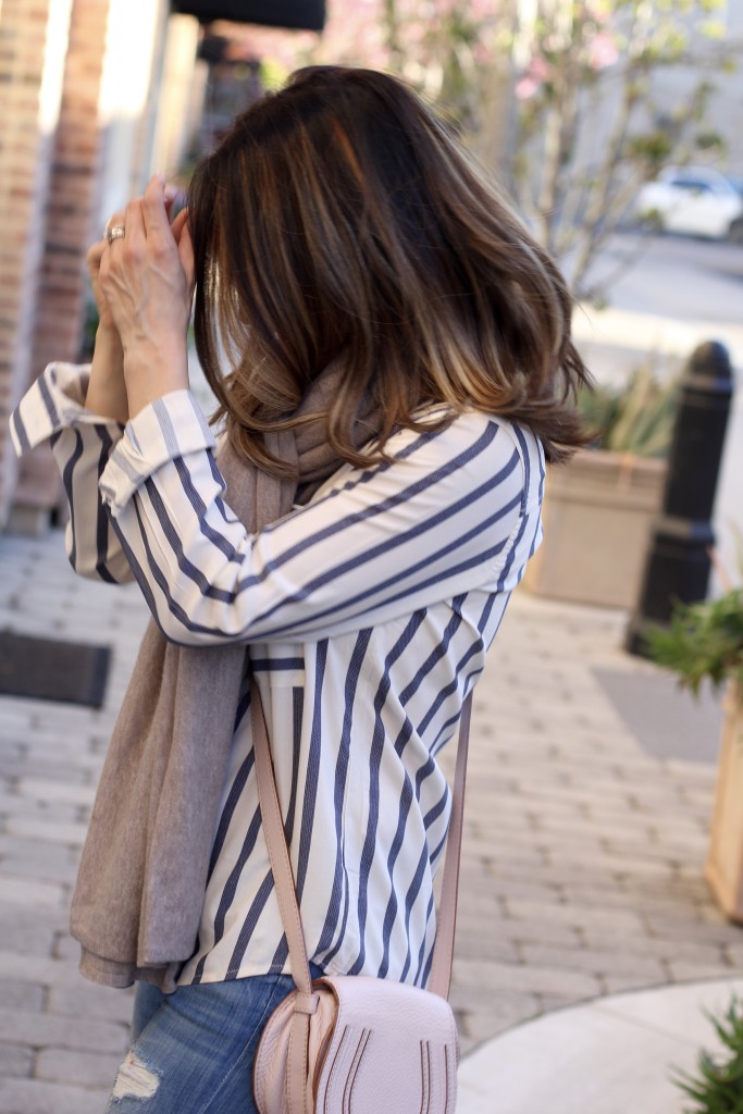 stripe top, itsy bitsy indulgences 