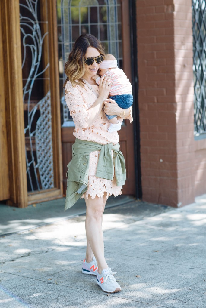 pink lace dress, itsy bitsy indulgences 