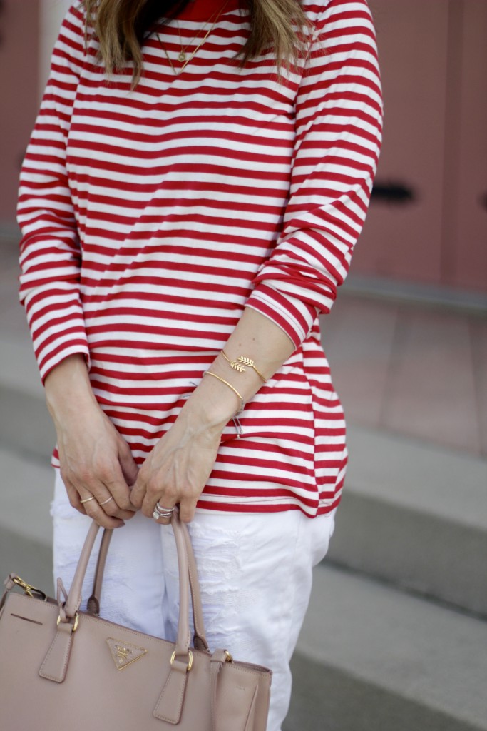 red stripe top, itsy bitsy indulgences