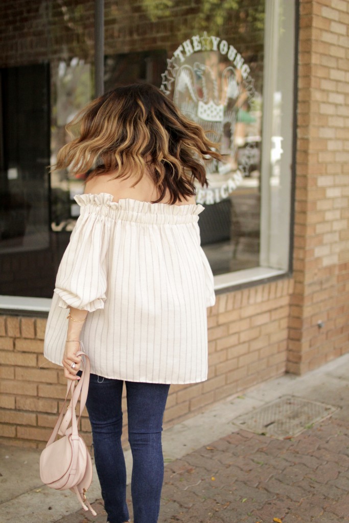 off the shoulder top, itsy bitsy indulgences