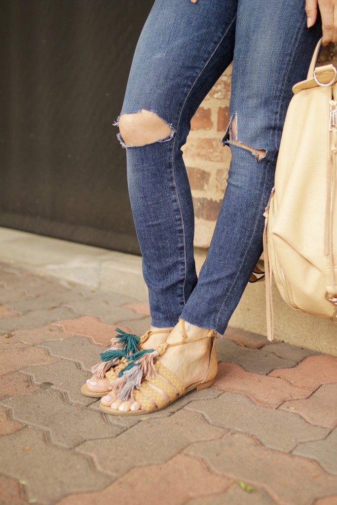 tassel sandals, itsy bitsy indulgences 