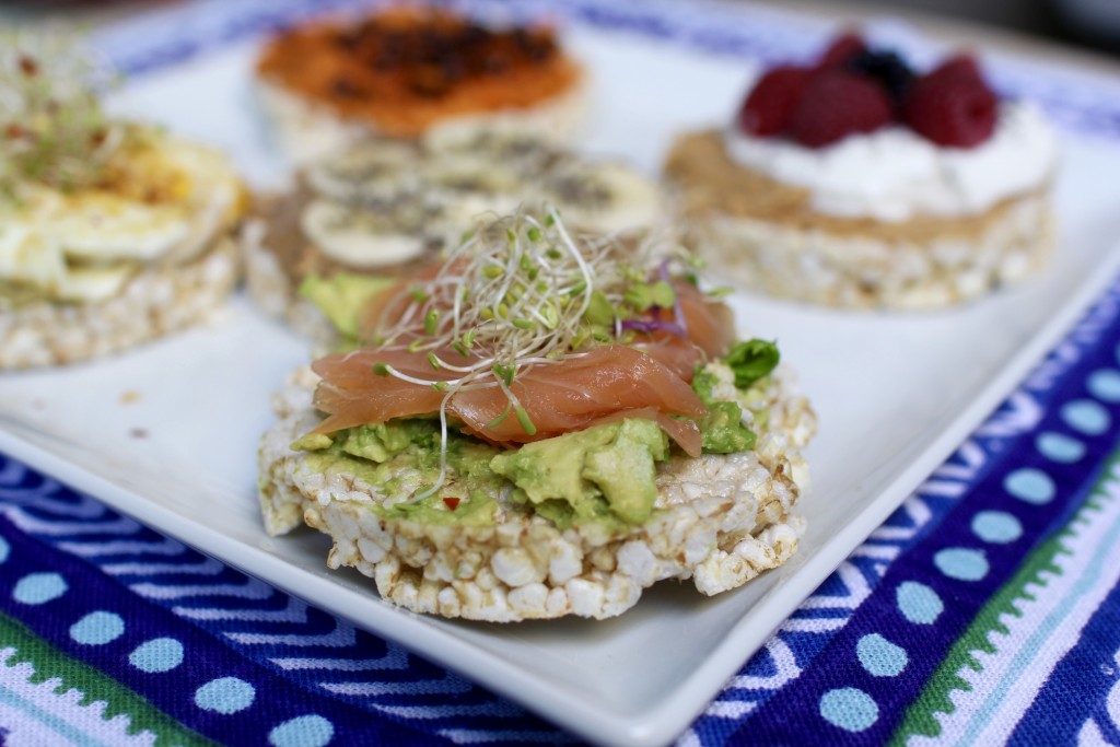 rice cakes 5 ways, itsy bitsy indulgences 