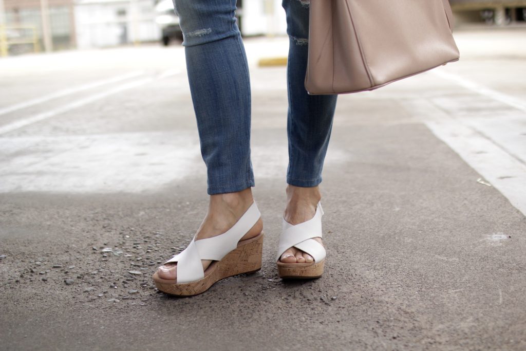 clarks wedges, itsy bitsy indulgences 